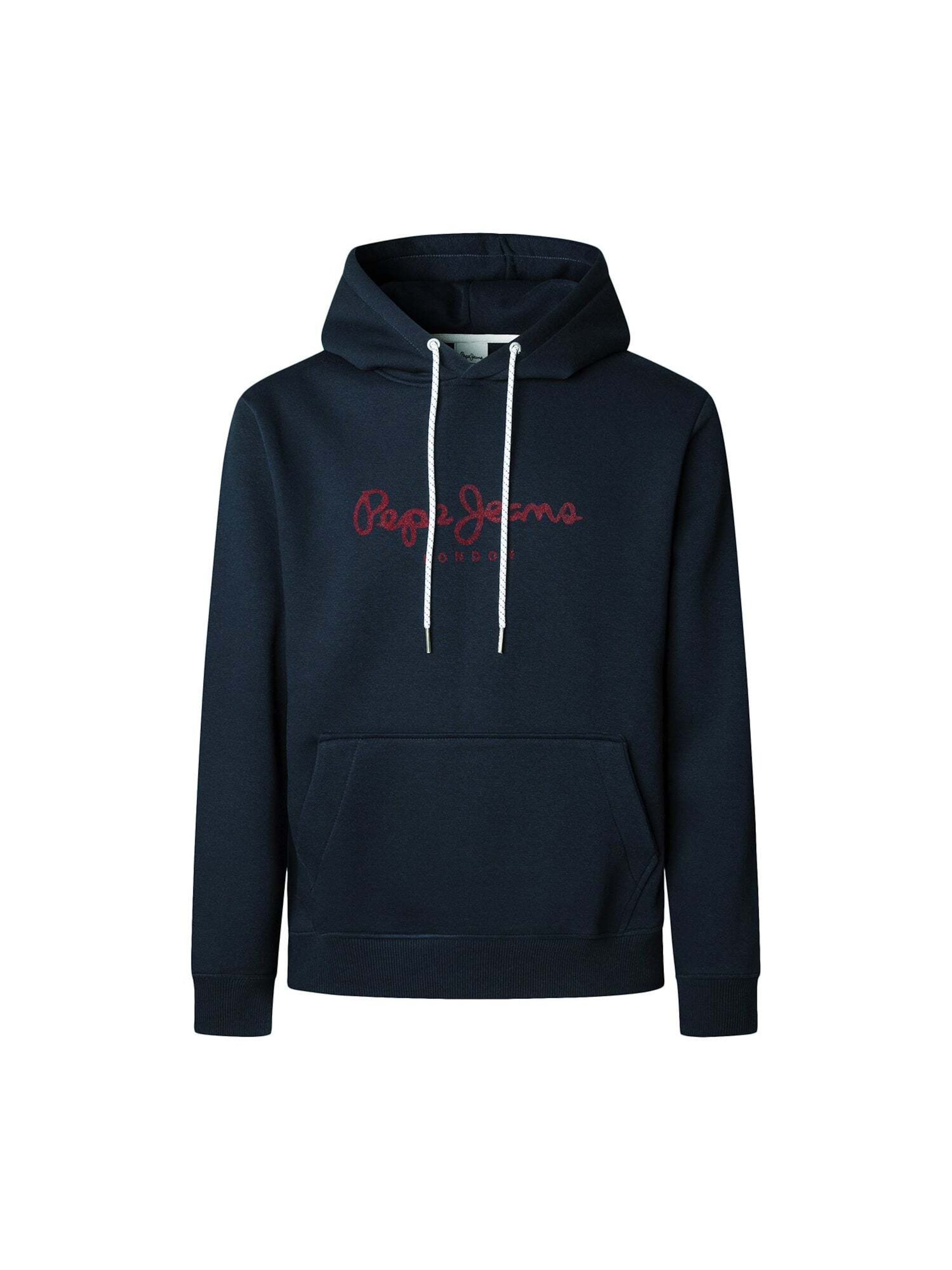 Bluză de molton 'Macbeth' Pepe Jeans pe albastru noapte / roşu închis, Vizualizare produs