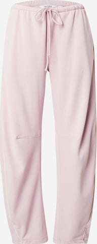 Monki Loosefit Housut värissä vaaleanpunainen: etupuoli