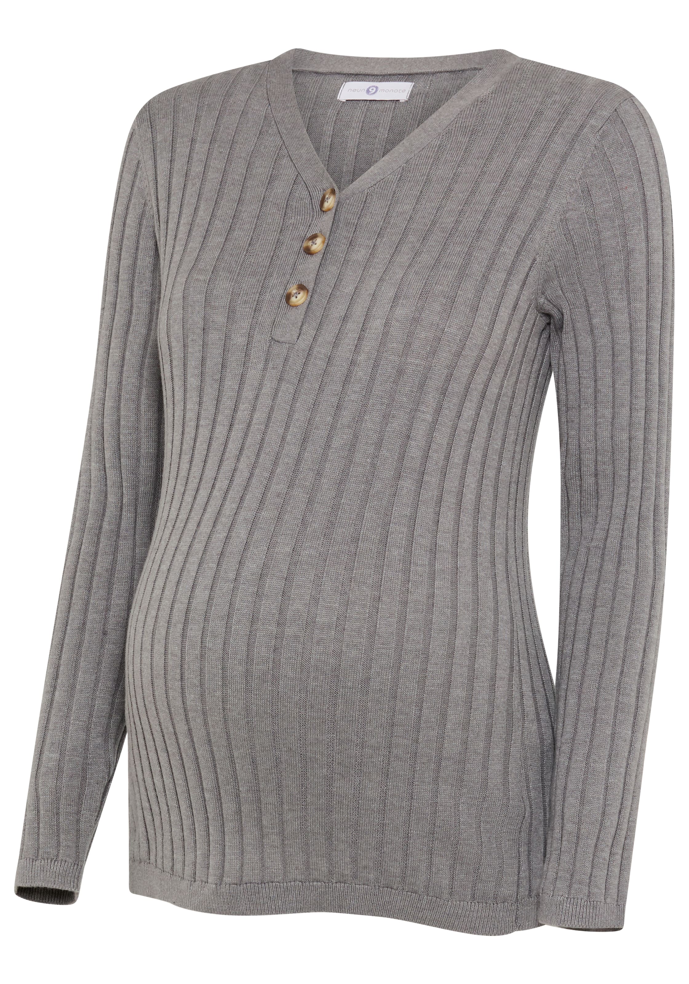 Neun Monate Sweater in Grey: front