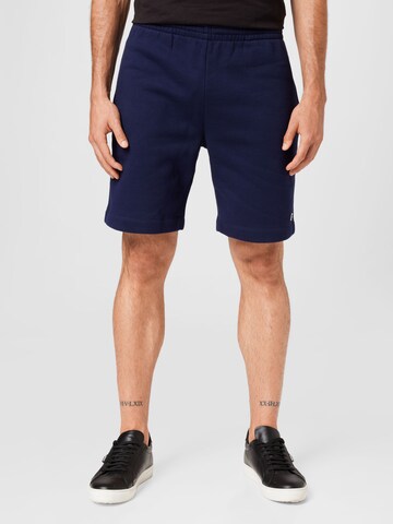 LACOSTE Regular Pants in Blue: front