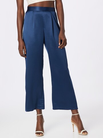 Wide leg Pantaloni con pieghe di Wallis in blu: frontale