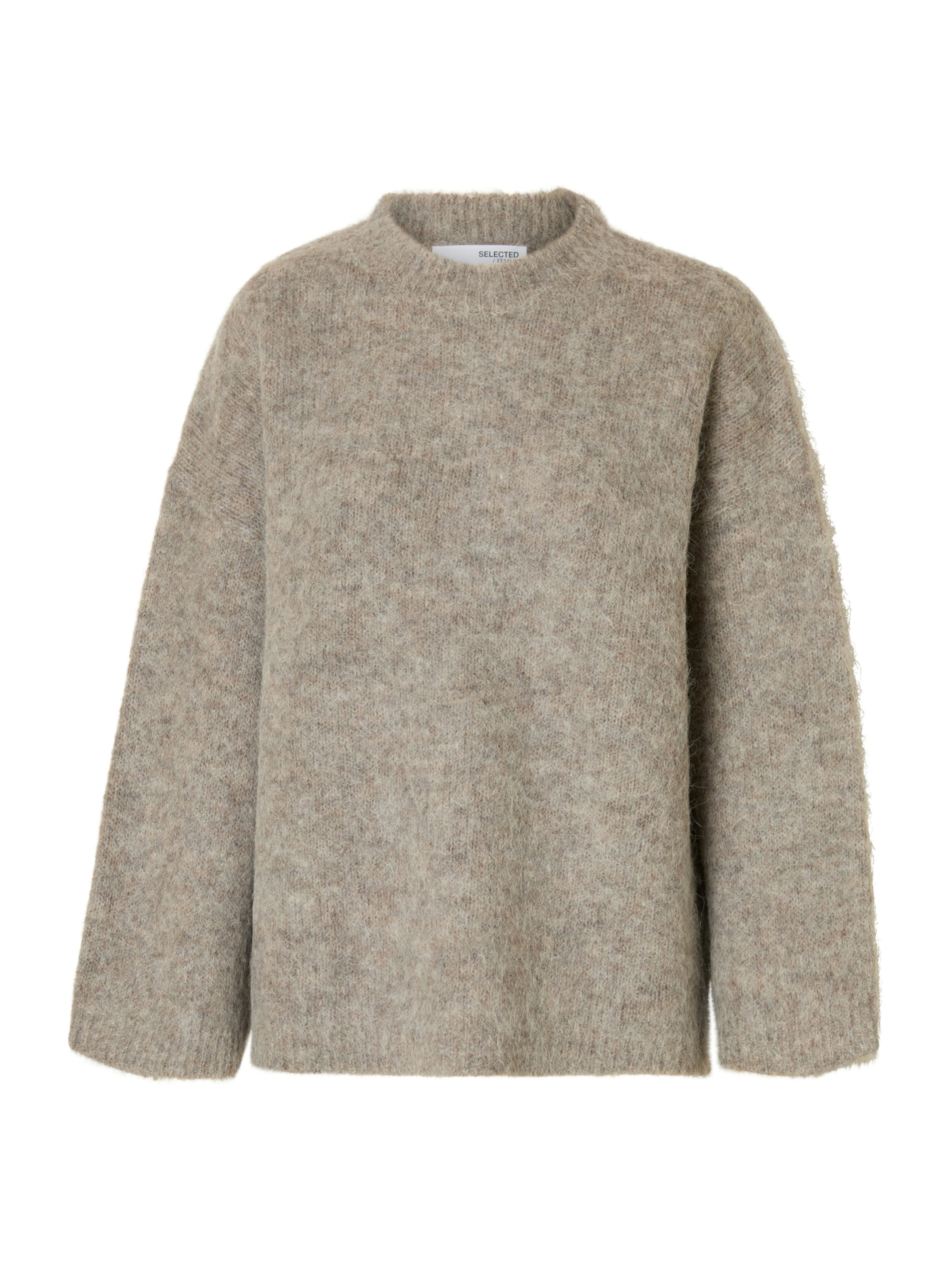 SELECTED - Pullover oversized 'SLFGabriella' em cinzento: frente