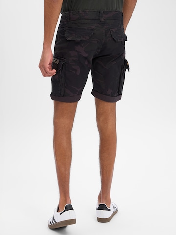 ALPHA INDUSTRIES Regular Cargo trousers ' Crew Short Camo ' in Grey