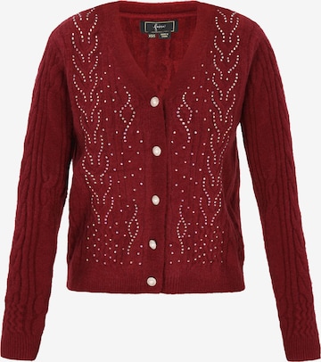 faina - Cárdigan en rojo: frente