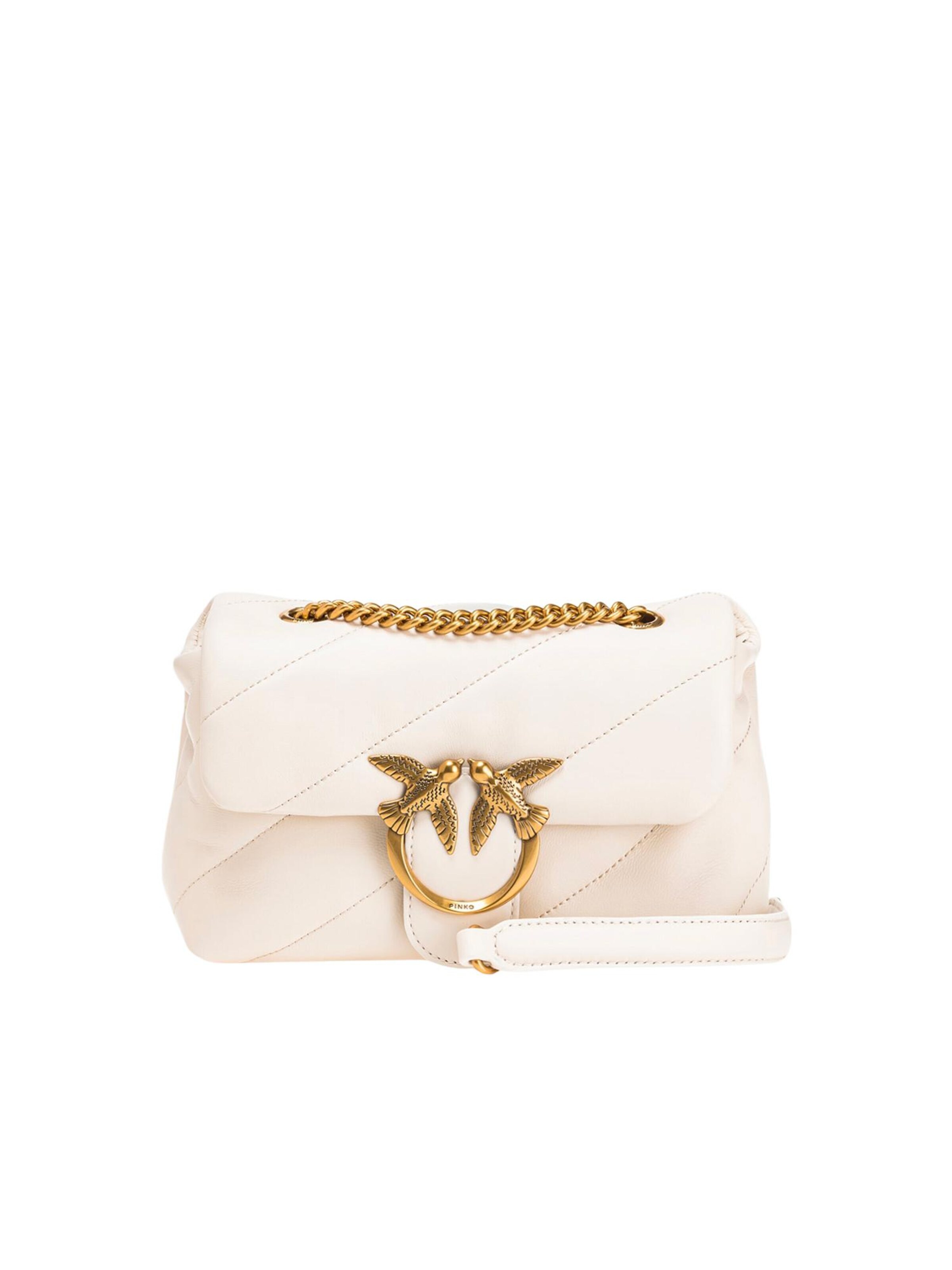 PINKO - Bolso de hombro 'LOVE PUFF MINI CL SHEEP NAPPA 100039 A0F2' en beige: frente