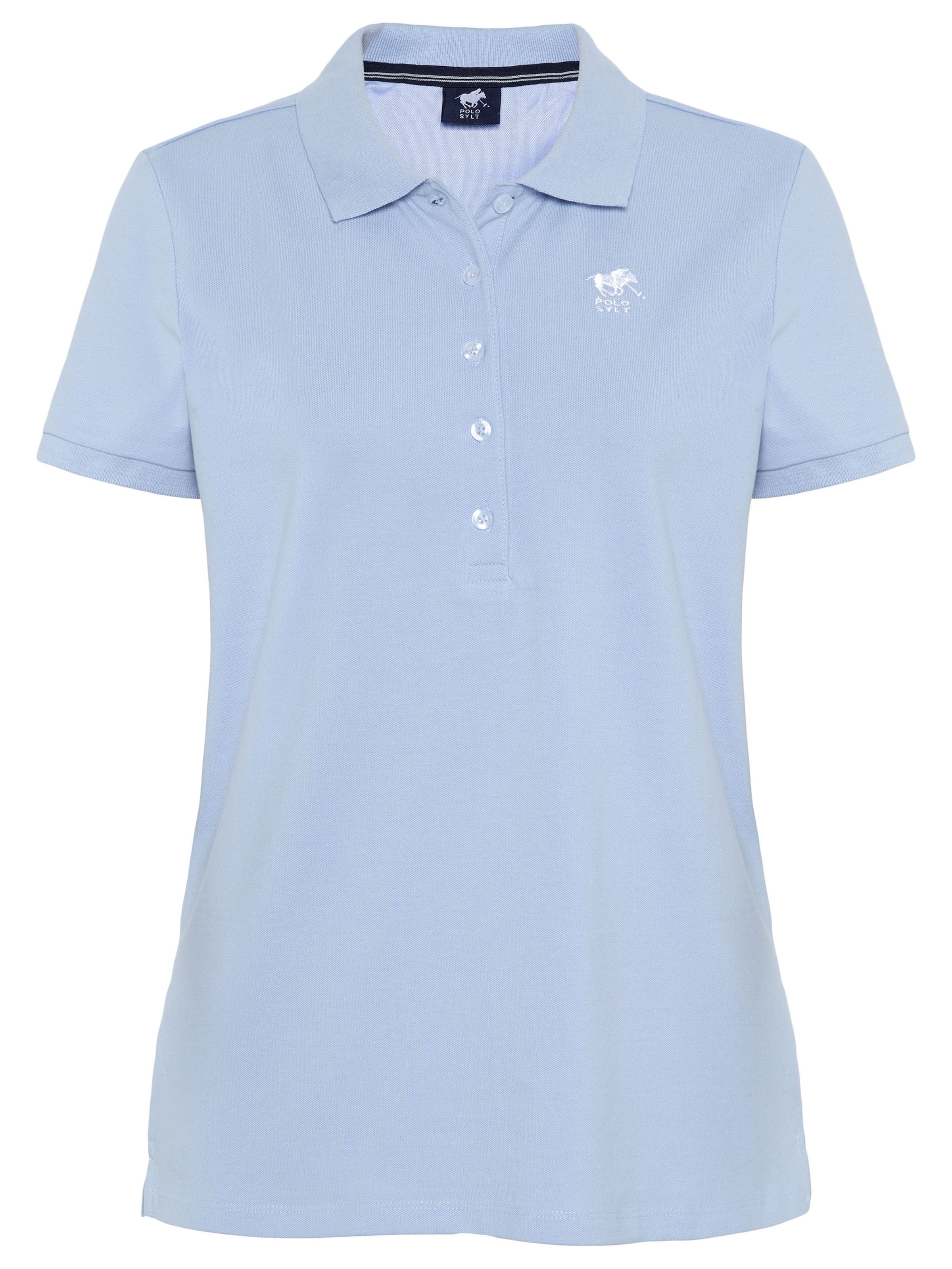 Polo Sylt Polo ' mit langer Knopfleiste ' in Blau: Vorderseite