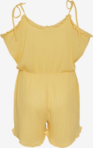 PIECES Curve Jumpsuit 'Breeze' in Yellow