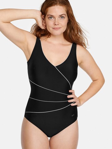 Bustier Maillot de bain NATURANA en noir : devant