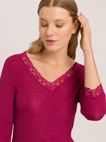 Maillot de corps ' Woolen Lace ' Hanro en rouge