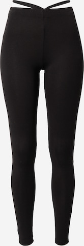 ABOUT YOU Skinny Leggings 'Tara' in Zwart: voorkant