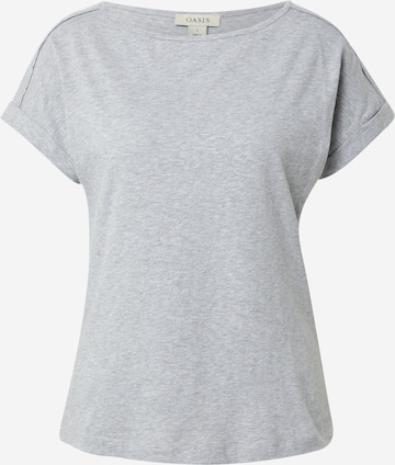 Oasis T-shirt i grå: framsida