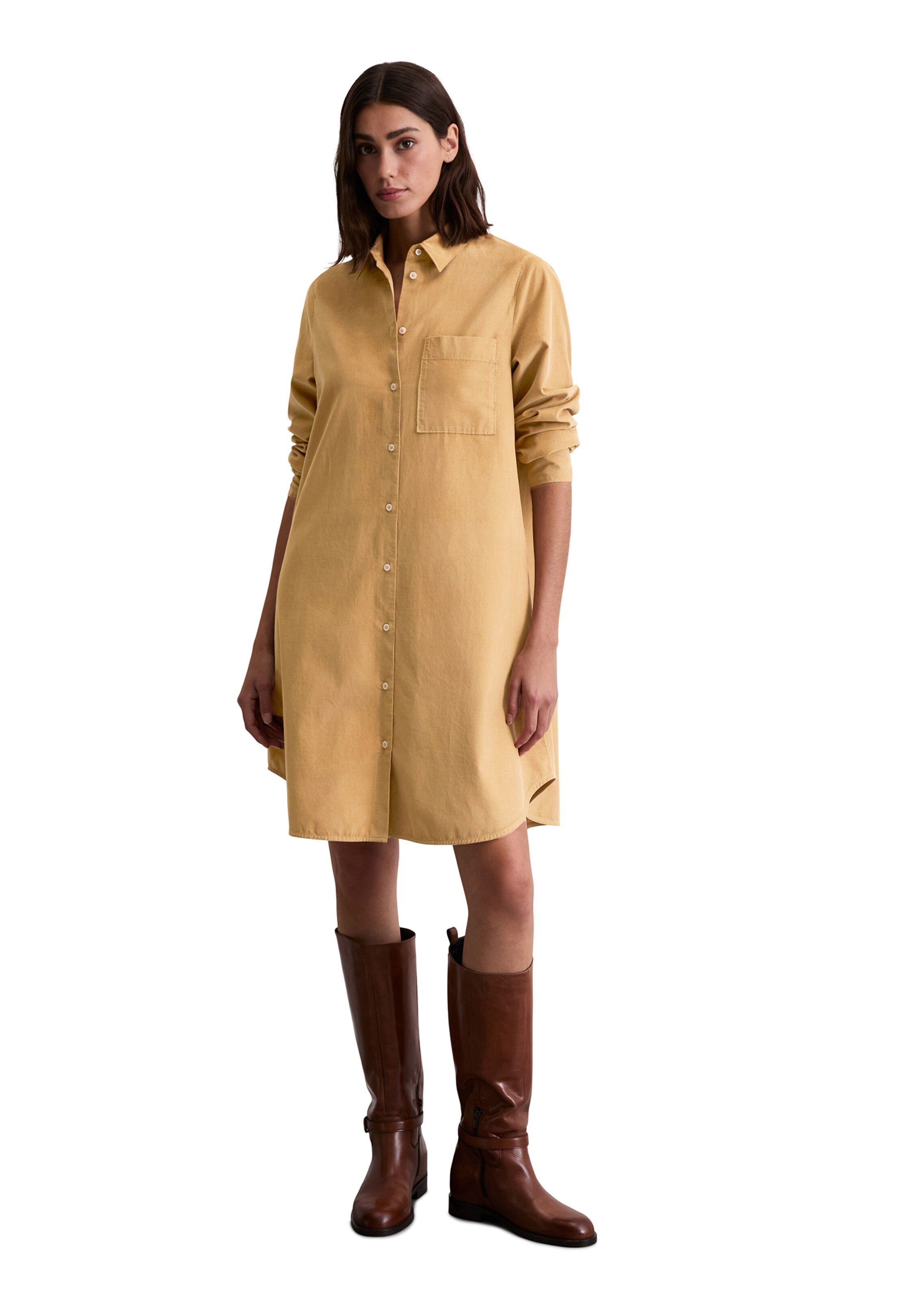 Marc O'Polo Dress in Beige: front