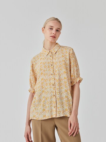 modström Blouse 'Raven' in Yellow: front