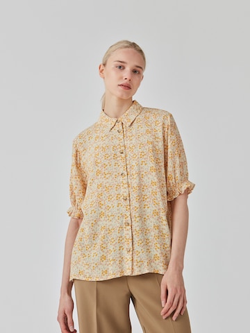 modström Blouse 'Raven' in Yellow: front