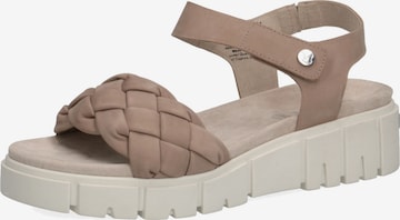 CAPRICE Sandals in Grey: front