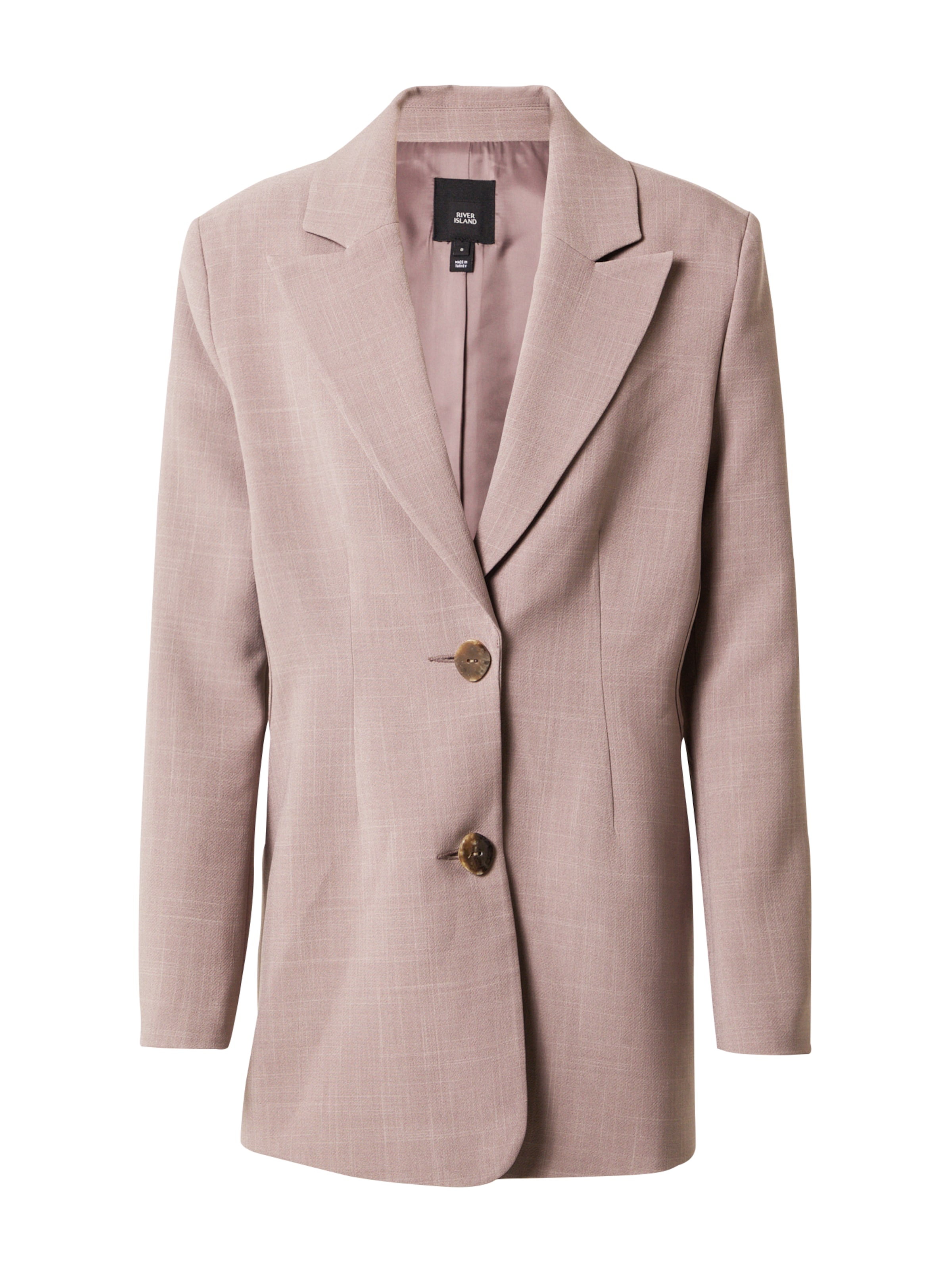 River Island Blazer 'CUT OUT' em bege escuro, Vista do artigo