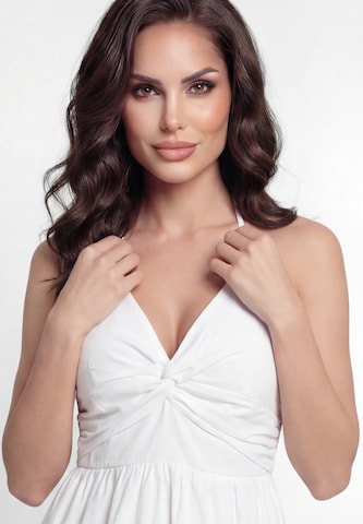 Robe 'Festive' faina en blanc