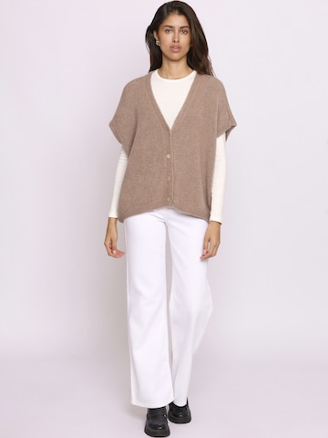 Lilavie Knitted Vest ' Ninaa ' in Beige