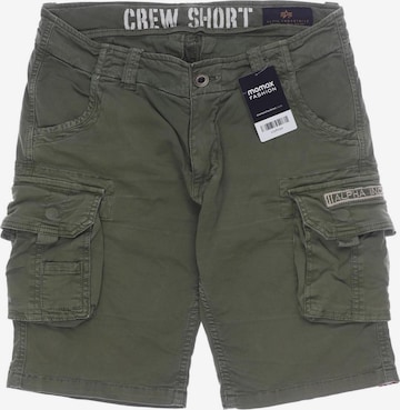 ALPHA INDUSTRIES Shorts in 29 in Green: front