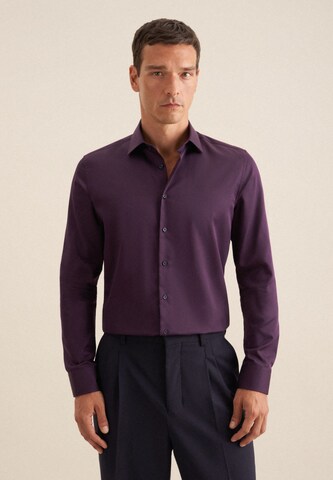 SEIDENSTICKER Slim Fit Hemd 'Smart Classics' in Lila: Vorderseite