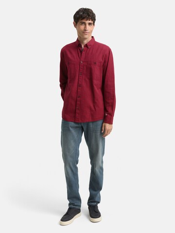TOM TAILOR Regular Fit Hemd in Rot