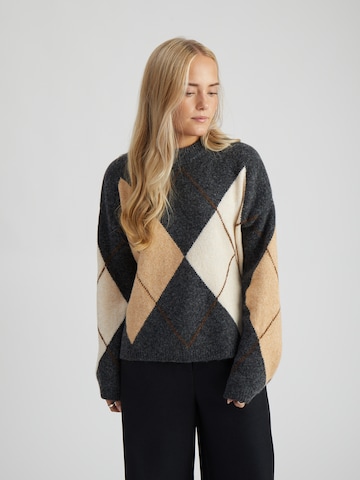 Peppercorn - Top 'Tirna' en gris: frente