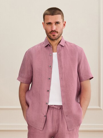 Next Regular Fit Hemd in Pink: Vorderseite