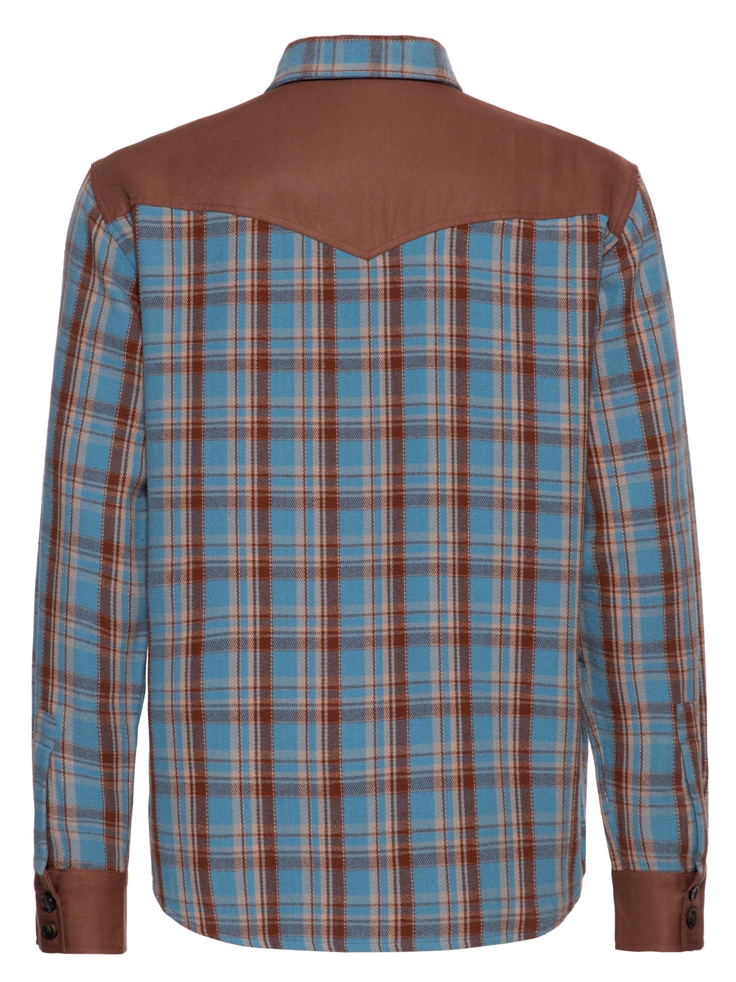 King Kerosin Regular Fit Hemd‌‌‌‌‌‌‌ in Blau