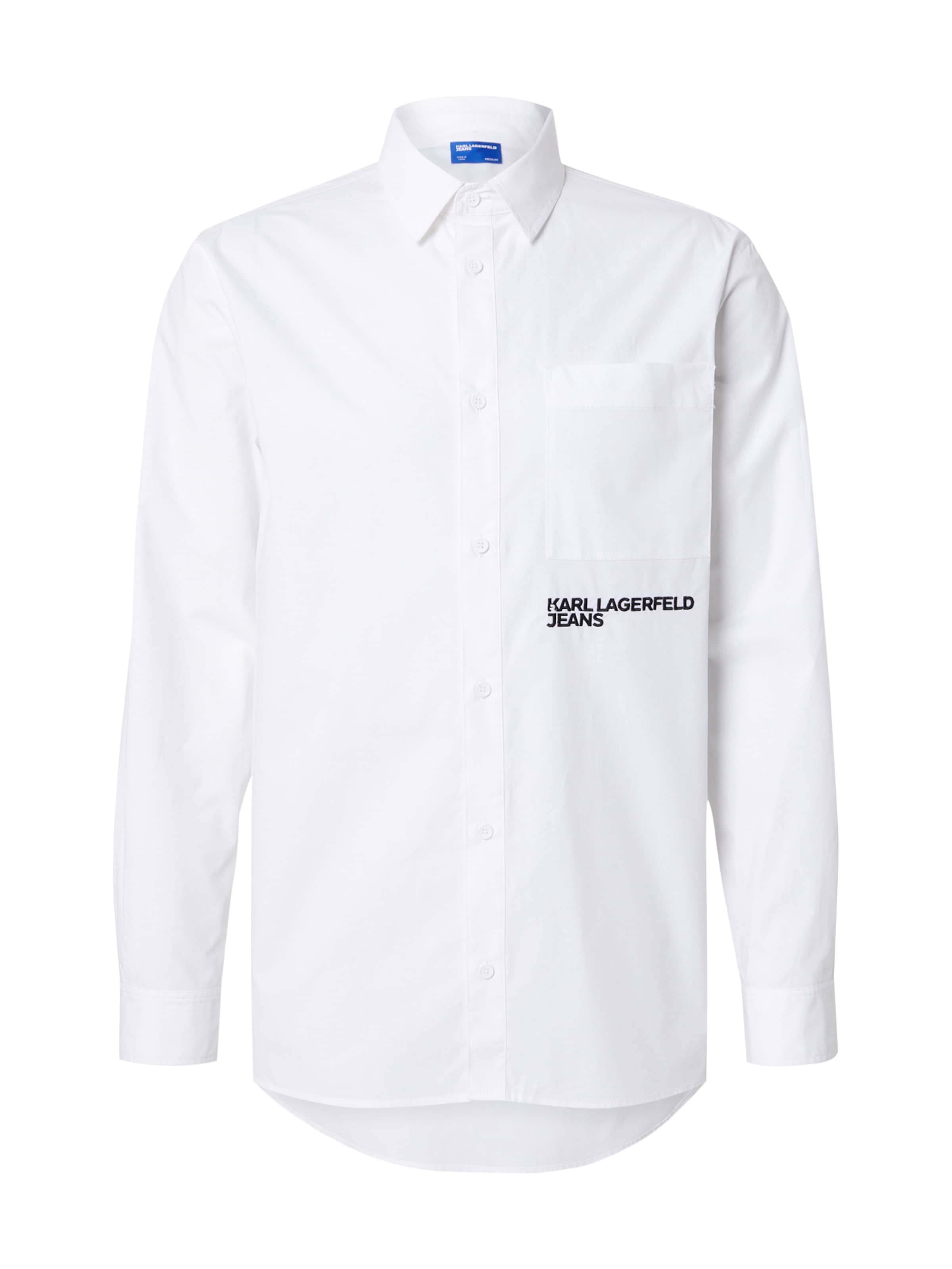 balta KARL LAGERFELD JEANS Marškiniai: priekis