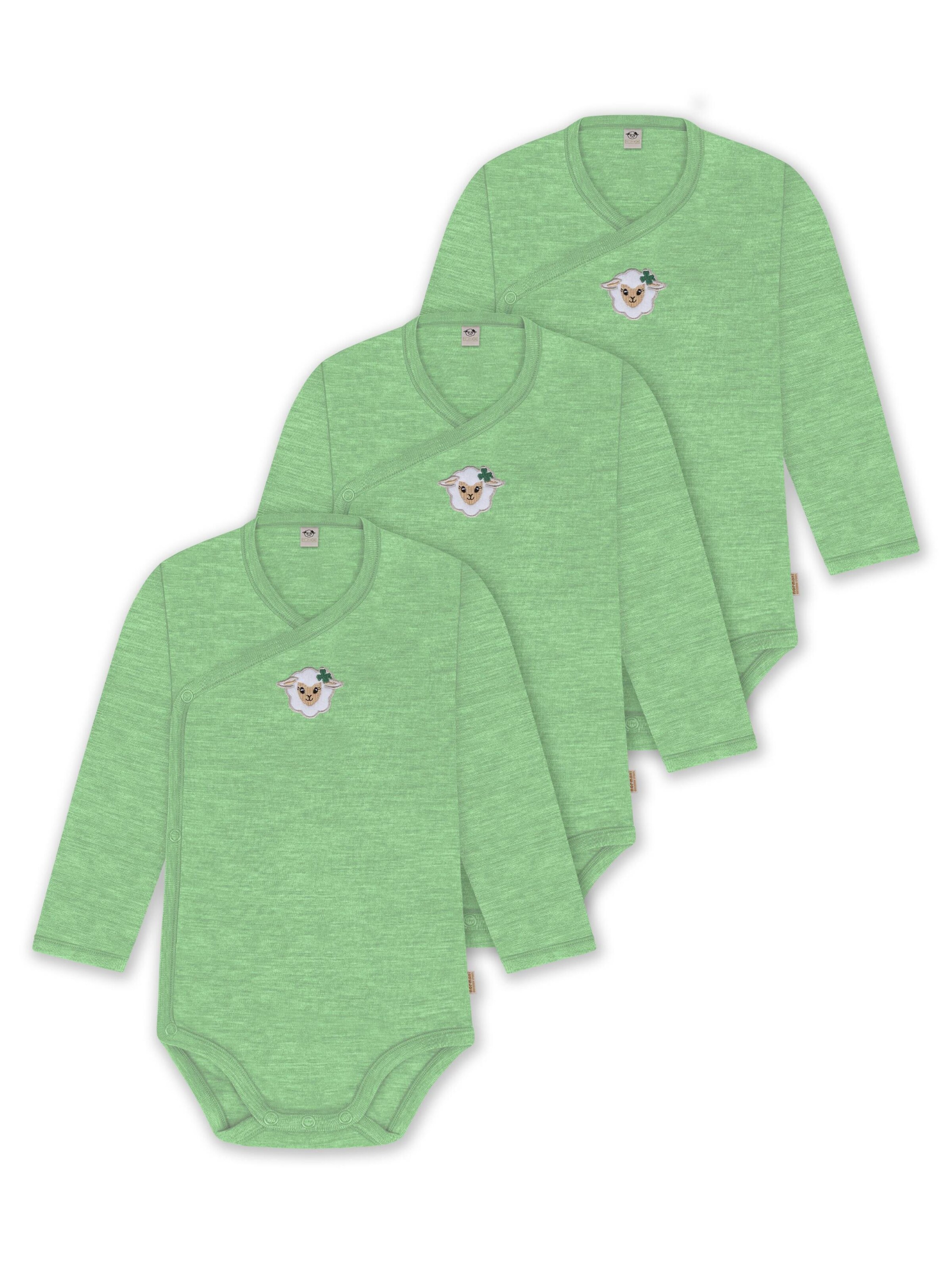 Barboteuse / body normani en vert : devant