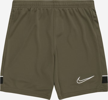 NIKE Workout Pants 'Academy' in Green: front