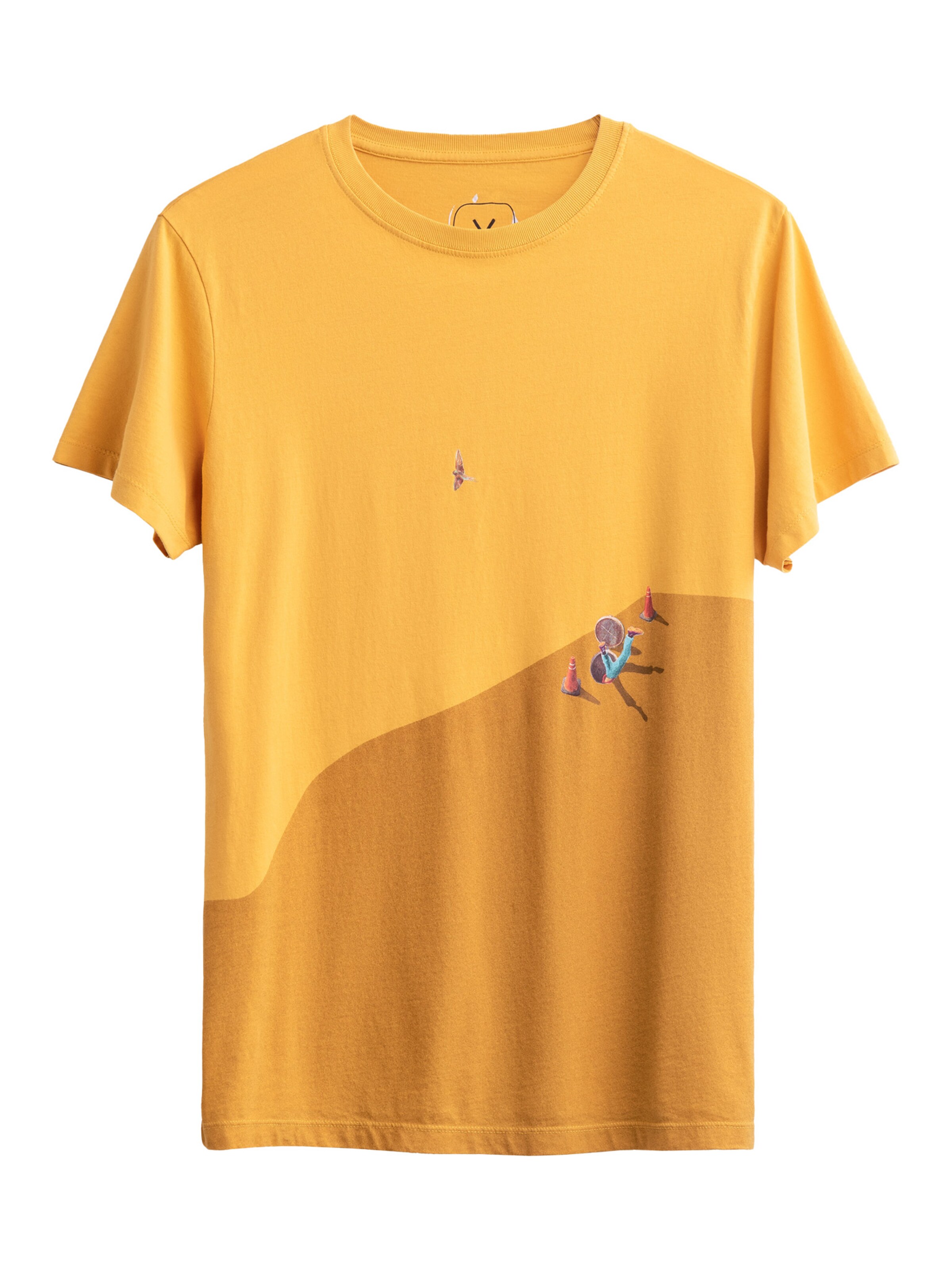 T-Shirt 'Laugar' Kaft en jaune : devant