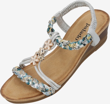 Palado Sandaal 'Isotora' in Zilver: voorkant