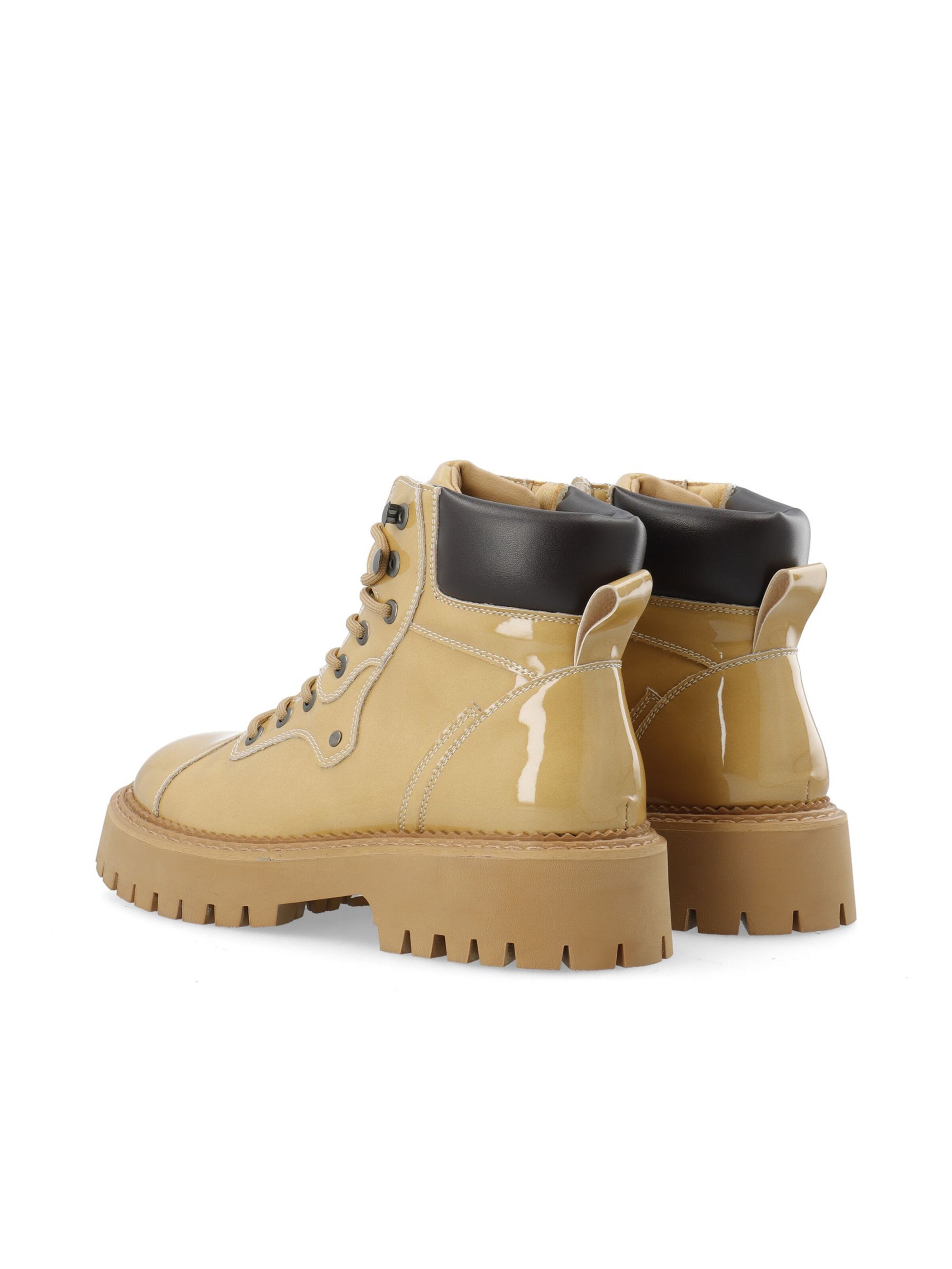 Bottines à lacets Bianco en beige