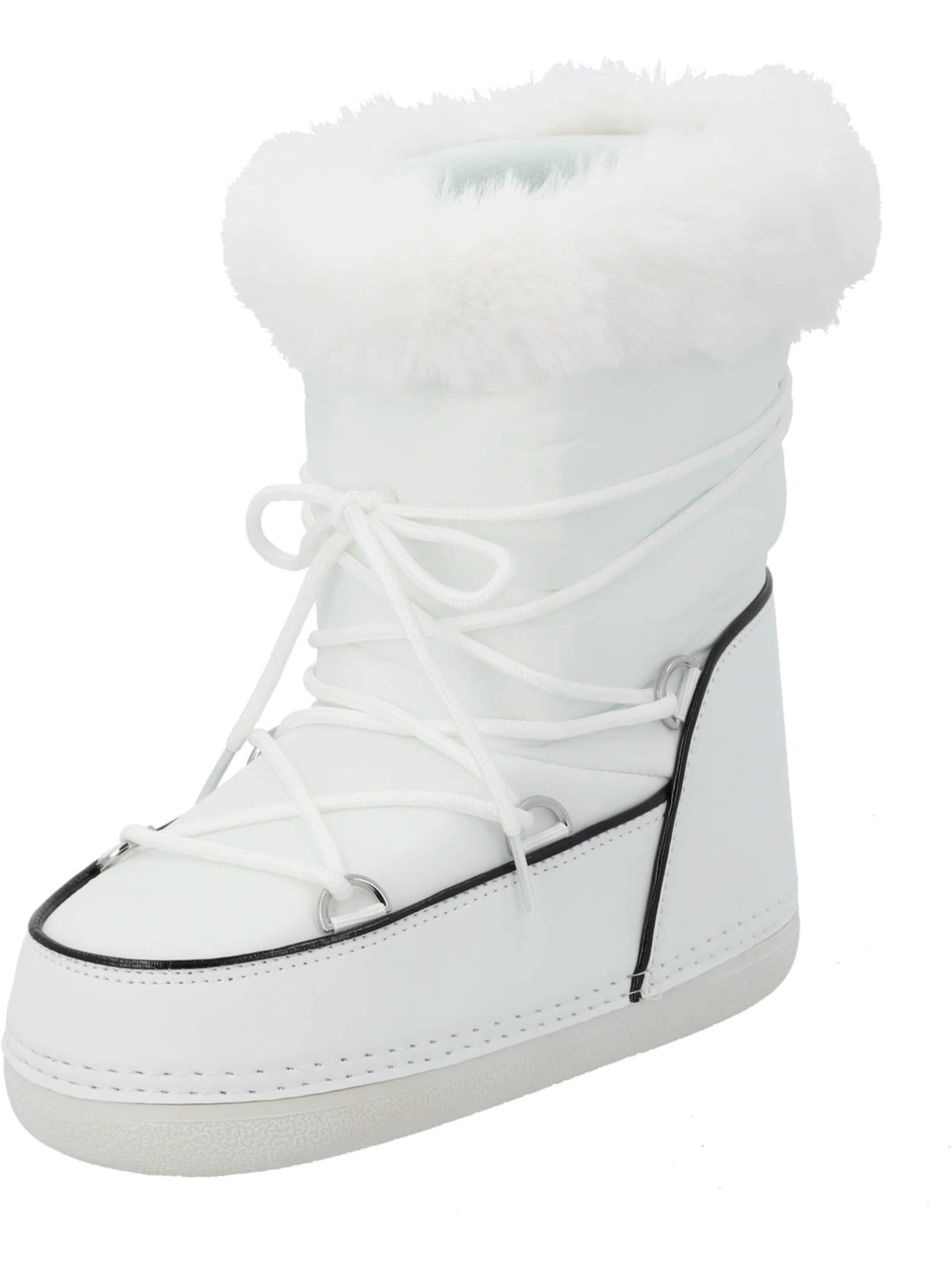 Palado by Sila Sahin Boots 'Kikuko'‌‌‌‌‌ in Weiß: Vorderseite