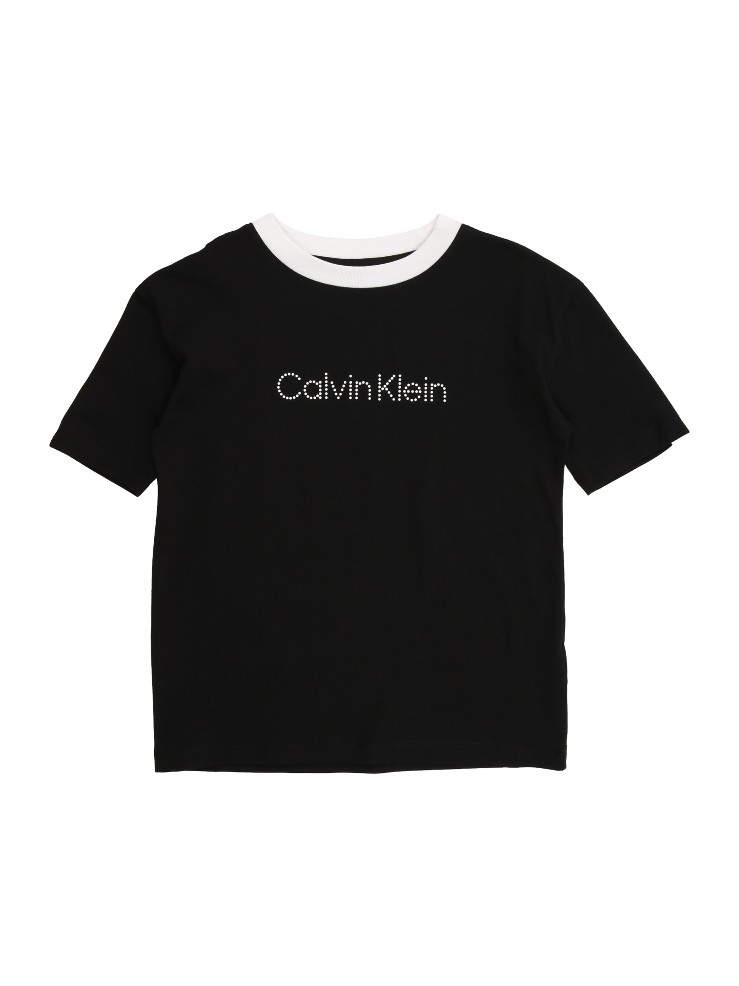 Calvin Klein Jeans T-shirt i svart / vit, Produktvy