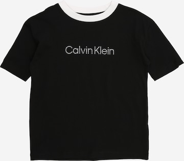 Calvin Klein Jeans T-shirt i svart: framsida