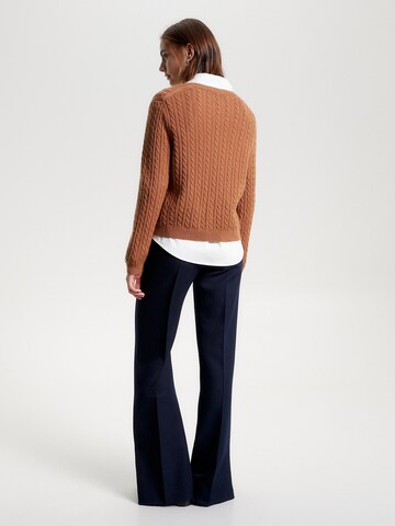 TOMMY HILFIGER Pullover in Braun
