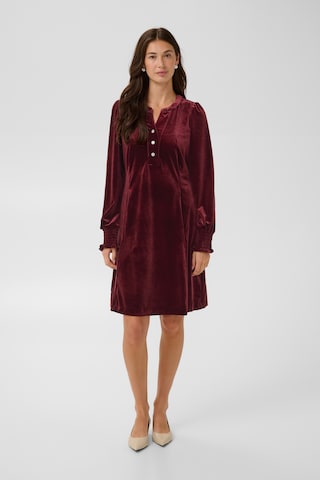 CULTURE - Vestido 'HANANNA ZOE' em vermelho