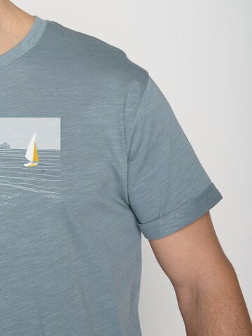 T-Shirt 'Nature Cliffsail' GREENBOMB en bleu