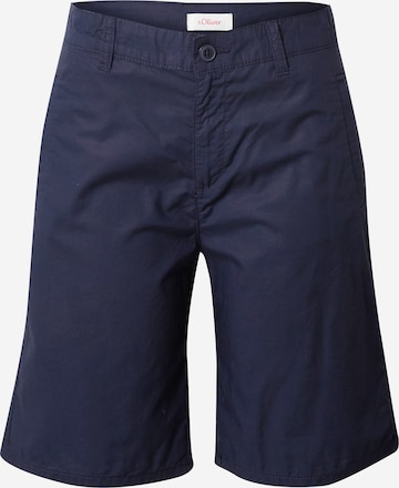 Regular Pantalon chino s.Oliver en bleu : devant