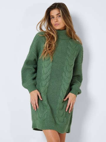 Noisy may Knitted dress 'Laura' in Green: front