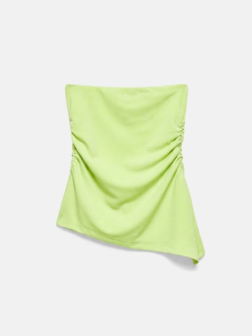 Pull&Bear Top w kolorze zielony