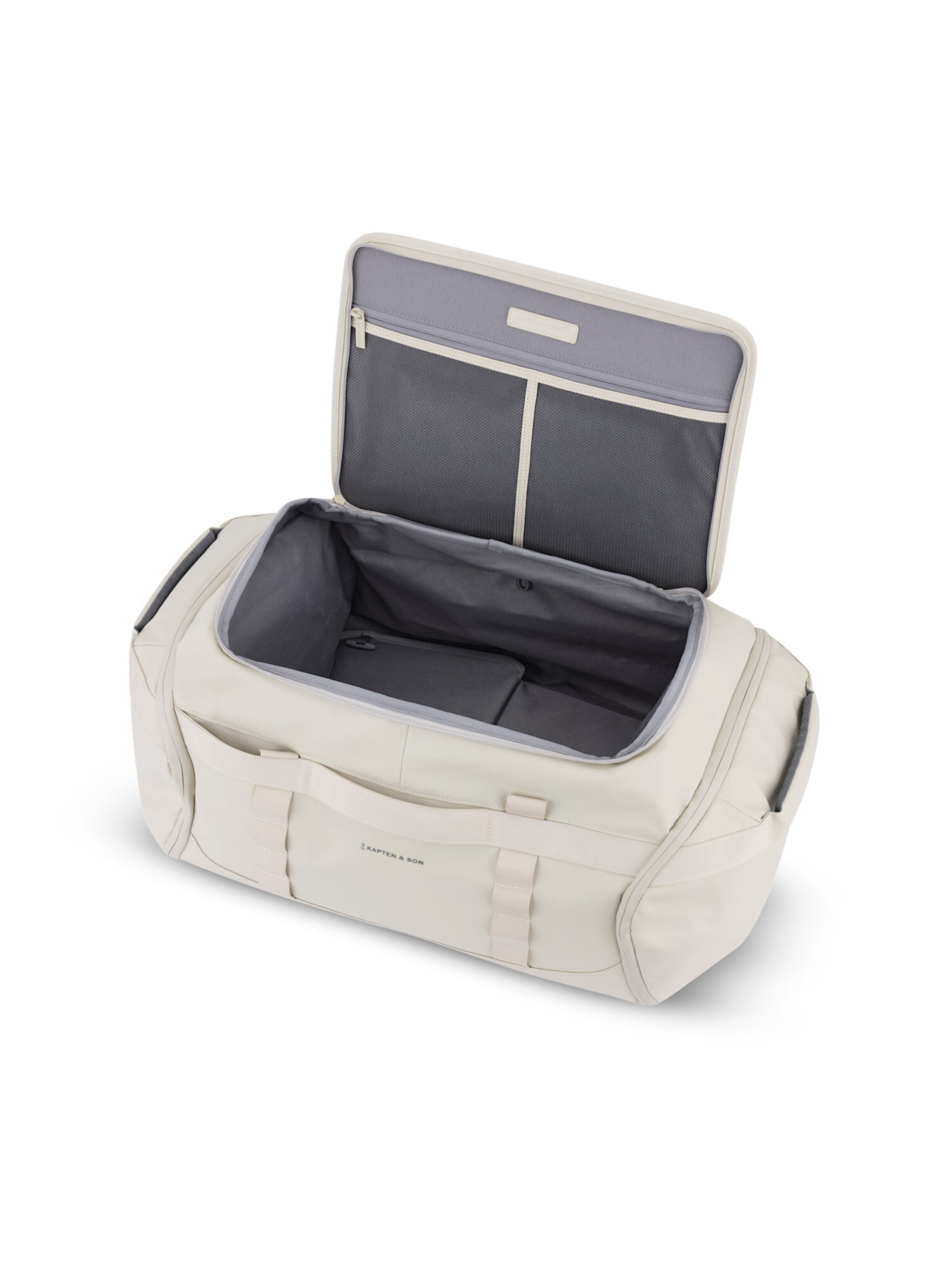 Kapten & Son Reisetasche 'Lisbon Duffle Backpack Medium' in Beige