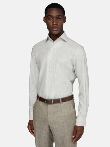 Boggi Milano Regular fit Button Up Shirt in Grey: front