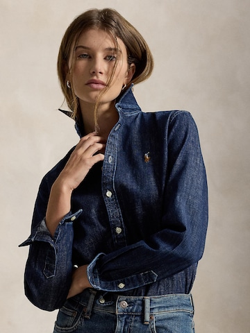 Chemisier Polo Ralph Lauren en bleu : devant