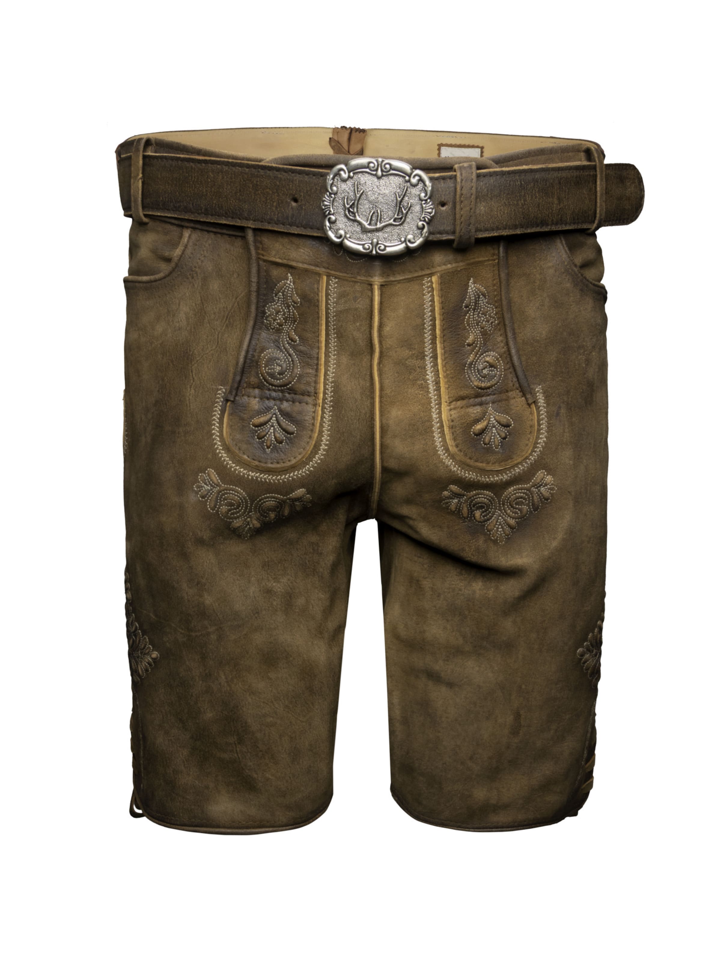Regular Pantalon folklorique 'Sigl' STOCKERPOINT en marron : devant