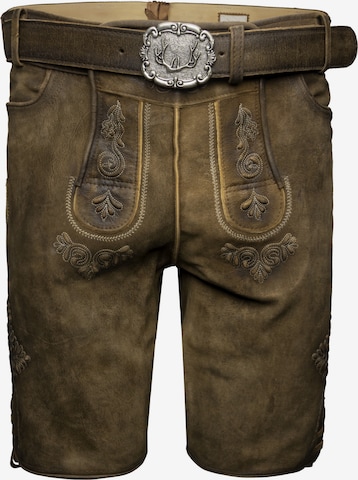 Pantalon folklorique 'Sigl' STOCKERPOINT en marron : devant