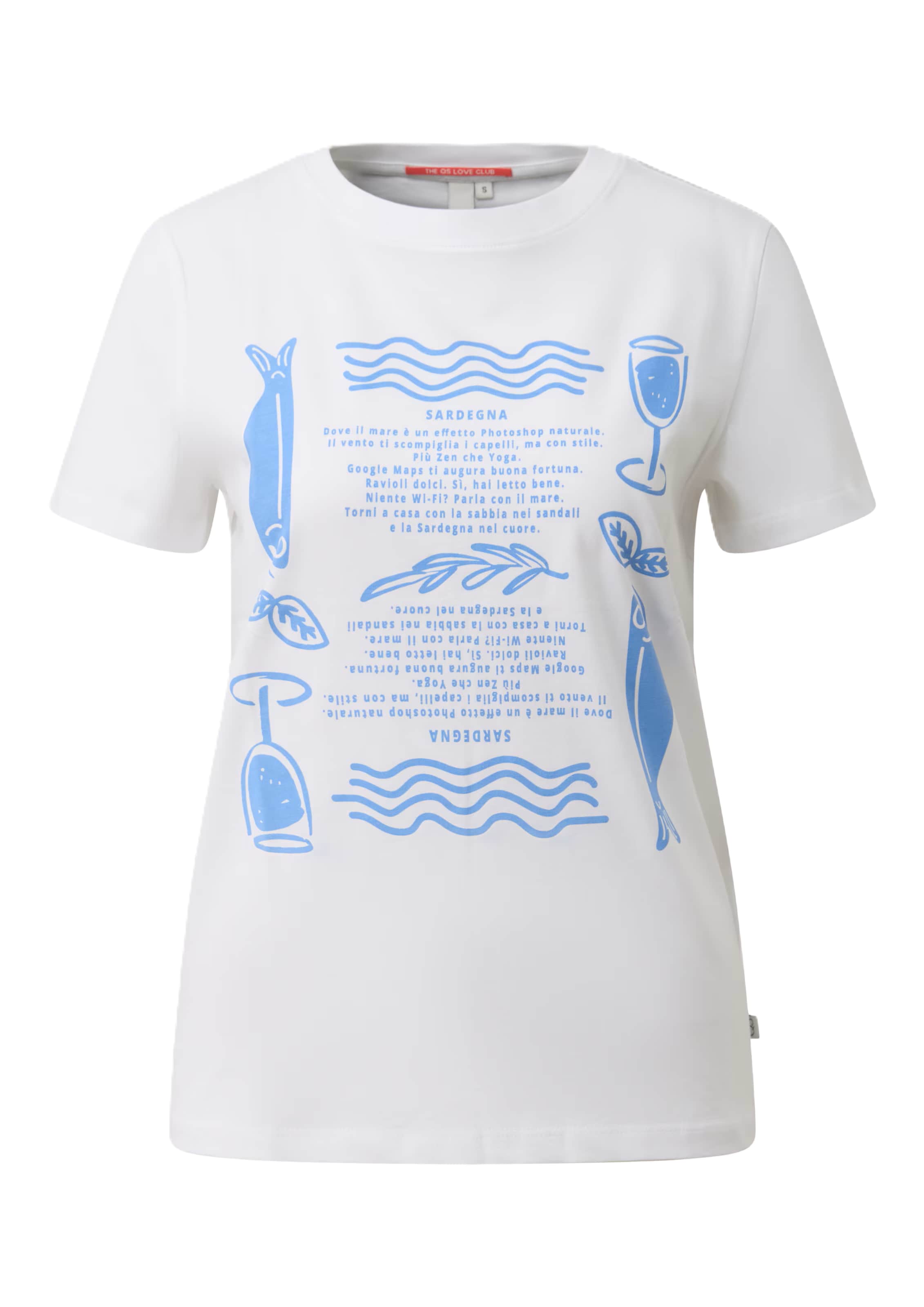 QS Shirt in Wit: voorkant