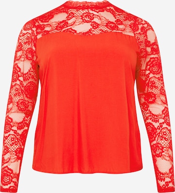 Camicia da donna 'RUSK' di Vero Moda Curve in rosso: frontale